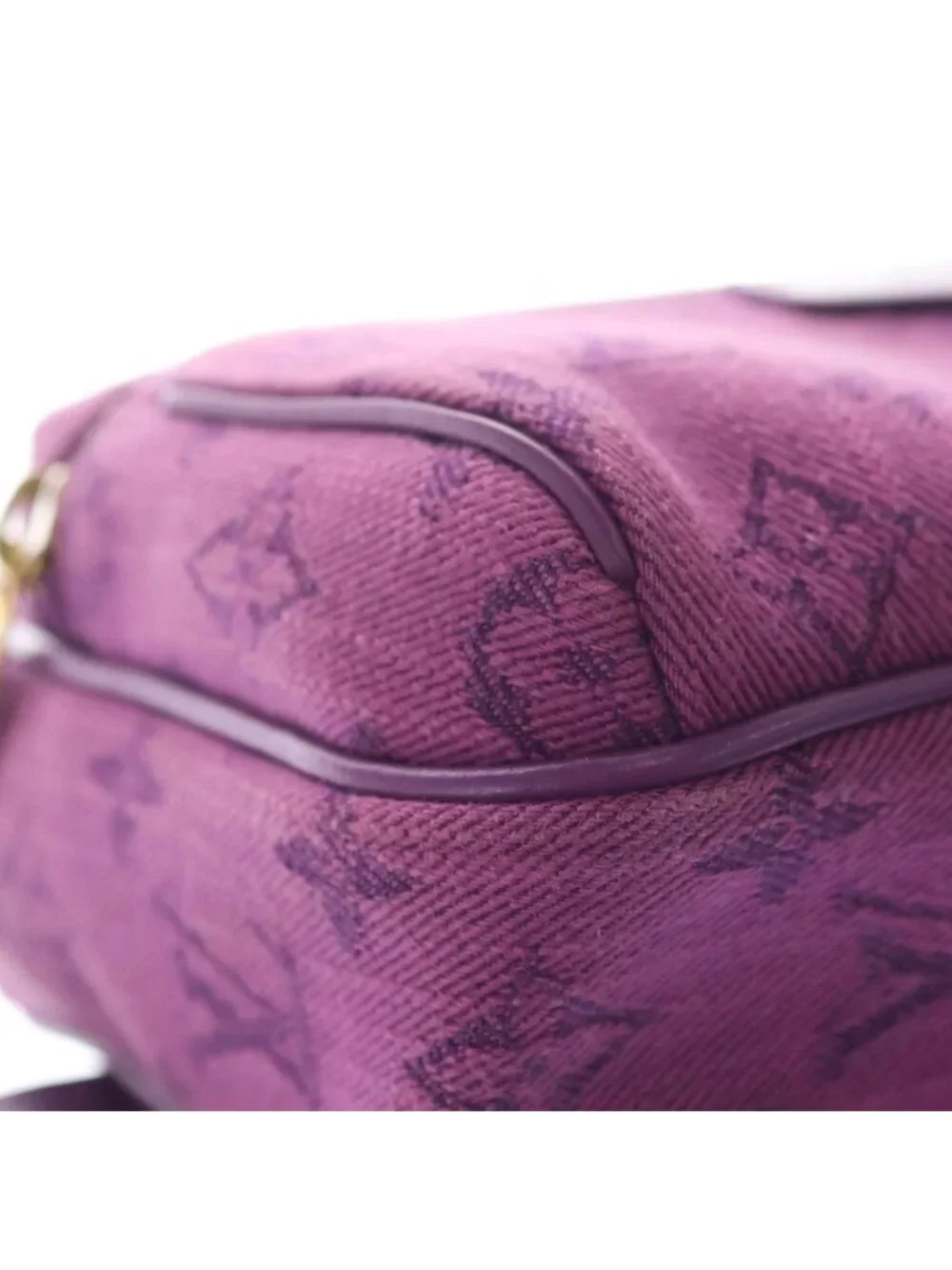 Louis Vuitton Monogram Denim Bum Bag Outdoor Violet Purple